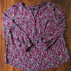 Half button up blouse